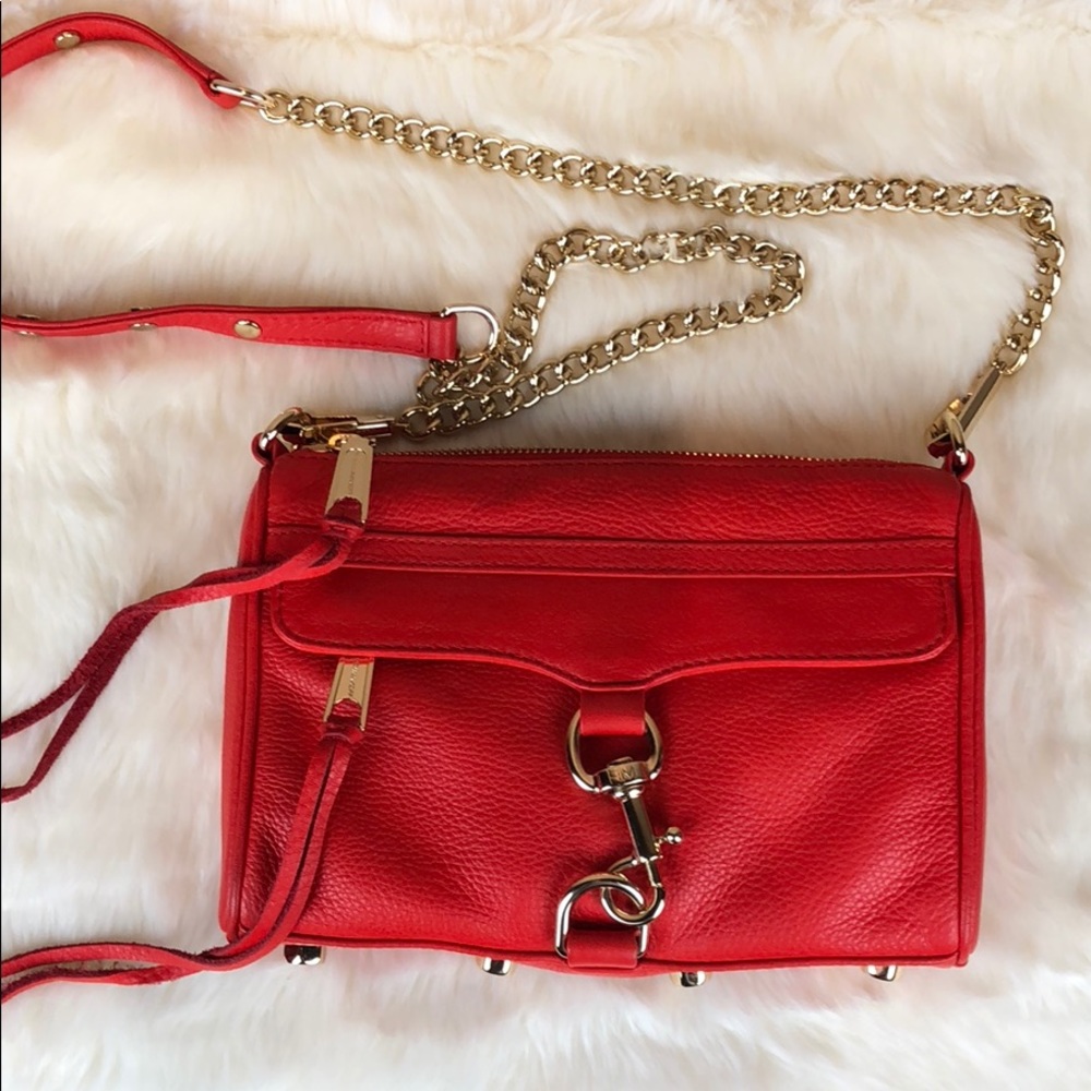 Rebecca Minkoff Mini-Mac Crossbody Bag in Red - Picture 2 of 4